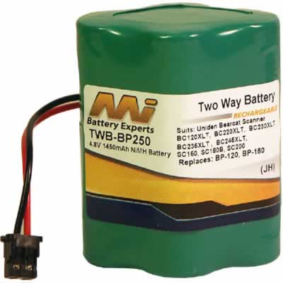 BP250, Uniden BP120 2Way / Transceiver Battery TWB-BP250 NiMH