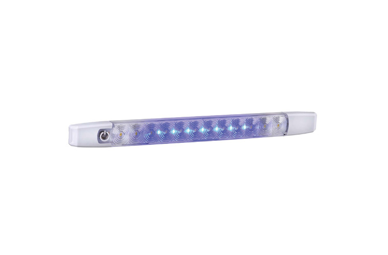 12V DUAL COLOUR L.E.D STRIP LAMP (WHITE/BLUE) WITH TOUCH SWITCH