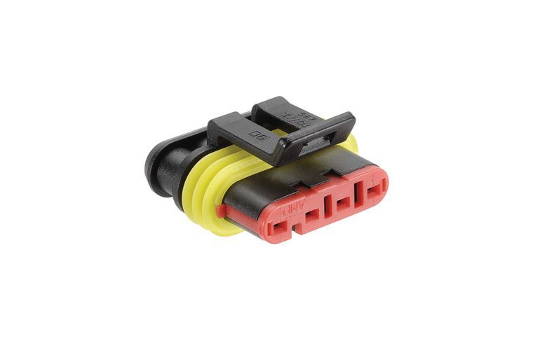 4 WAY MALE AMP SUPER SEAL CONNECTOR HOUSING (10 pack)
