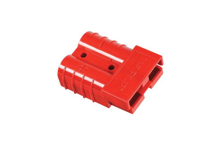 HEAVY-DUTY 50 AMP CONNECTOR HOUSING RED -COPPER
