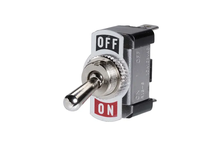 Off/On Metal Toggle Switch with Off/On Tab