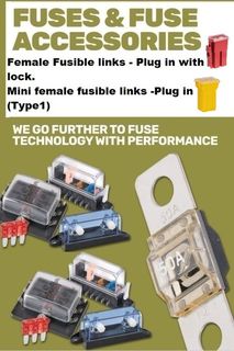 FEMALE Fusible Link Plug in Fuses (lockable and Mini Type 1)