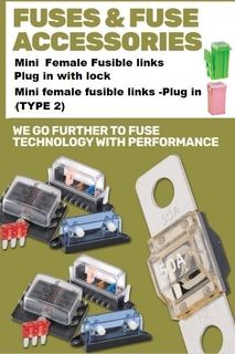 MINI Female Fusible Link Plug in Fuses lockable and Mini Type 2