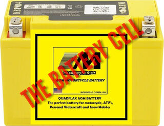 MBT9B4 Motorcycle 12v QUADFLEX AGM BATTERY