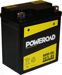 YTX7L-BS Poweroad YG7LBS 12v Motorcycle Battery