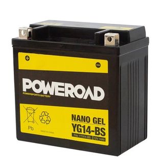 YTX14-BS Poweroad YG14BS 12v Motorcycle Battery