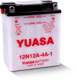 12N12A-4A-1 12v YUASA Motorcycle Battery with Acid Pack