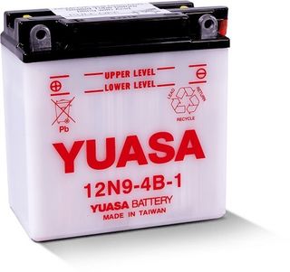 12N9-4B-1 12v YUASA YuMicron Motorcycle Battery with Acid Pack