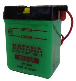 6N2-2A KATANA 6V Motorcycle Battery