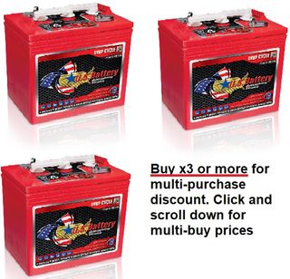 6V 232Ah US Battery Company battery with MULTI-BUY