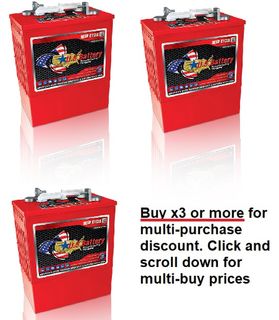 6V 420Ah US Battery Company battery with MULTI-BUY