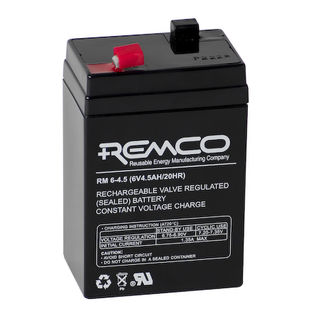 6V 4ah SLA, VRLA, AGM sealed Battery REMCO