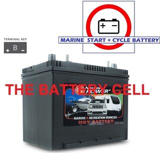 NP REVOLUTION M24 650CCA + 80AH Marine Deep Cycle + start Battery