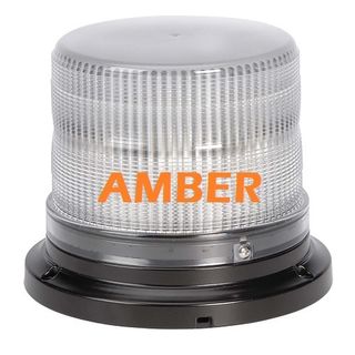 'Pulse' High Output L.E.D Strobe Light (Amber), 8 Selectable Flash Patterns, Flange Base (free delivery)