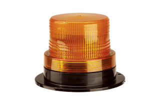 12-80V L.E.D Quad Flash Strobe Light (Amber) Flange Base
