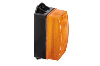 12-80V L.E.D Quad Flash Strobe Light (Amber) Flange Base