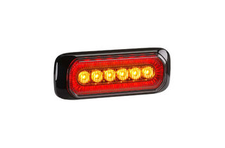 'Halo' L.E.D Warning Light with Rear Marker AMBER/RED
