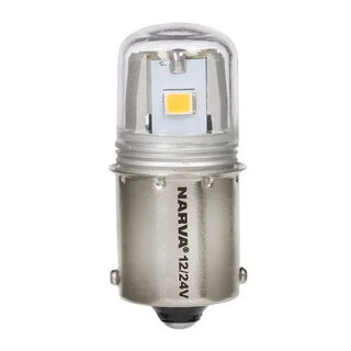 12/24V BA15S R5W LED GLOBES -2PK