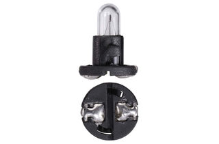 12V 1.2W T-1/4 NW BLACK BASE DASH PANEL GLOBES -box of 10