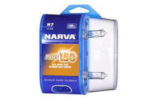 H7 12V 55W PLUS150 HALOGEN HEADLIGHT GLOBES -TWIN PACK