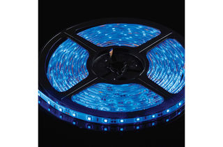 5m Waterproof L.E.D Strip High Output Blue 12V