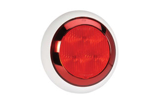 9-33 VOLT MODEL 43 LED REAR STOP-TAIL LAMP RED -WHITE BASE (FREE DELIVERY)
