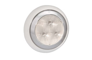 9-33 VOLT MODEL 43 LED REVERSE LAMP WHITE -WHITE BASE (FREE DELIVERY)