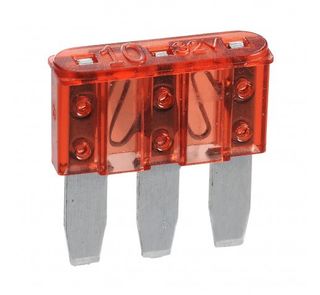 10 AMP RED MICRO 3 BLADE FUSE (Blister 5)