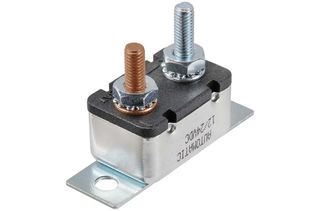25 AMP CIRCUIT BREAKER AUTOMATIC RESET STRAIGHT BRACKET