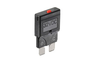 25 AMP WHITE MANUAL RESETTING CIRCUIT BREAKER (Blister pack of 1)