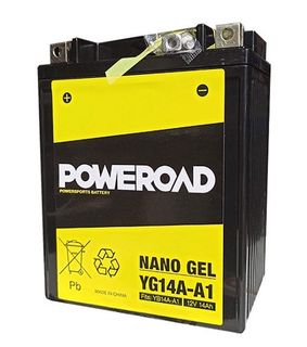 YB14A-A1 Poweroad YG14A-A1 12v Motorcycle Battery