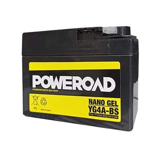 YTR4A-BS Poweroad YG4A-BS 12v Motorcycle Battery