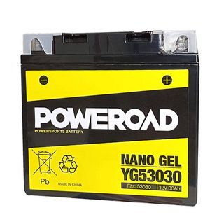 53030 Poweroad YG53030 12v Motorcycle Battery