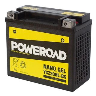 Poweroad YGZ20HL-BS 12v Big Engine Motorcycle Battery