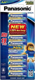Panasonic Evolta AA Batteries - 18 Pack LR6EG/18B