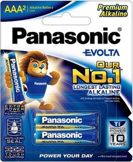 Panasonic Evolta AAA Batteries - 2 Pack