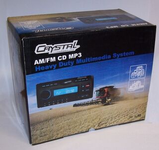 CRYSTAL AM/FM CD MP3 MULTIMEDIA HEAD UNIT STEREO, 12V -OLD SKOOL