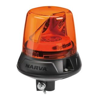 10-33V Optimax LED Rotating Beacon Pole Mount -Amber