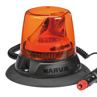 10-33V Optimax LED Rotating Beacon Magnetic Mount -Amber