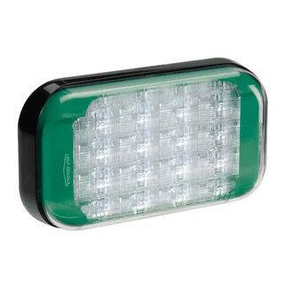 9-33 Volt High Powered LED Warning Lamp -Green, Model 41