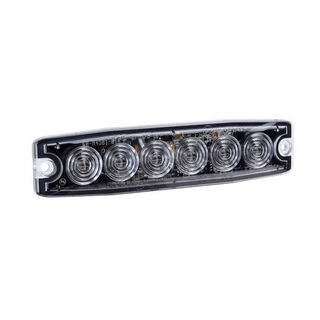 High Powered Low Profile LED Warning Light -Red, 23 Flash Patterns