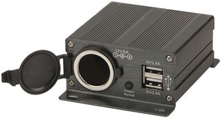 Cigarette Socket 24v to 12v Converter Adaptor with USB
