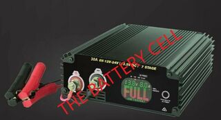 6V/12V/24V 30A Multi Stage Battery Charging System with 13.5vdc Power Supply