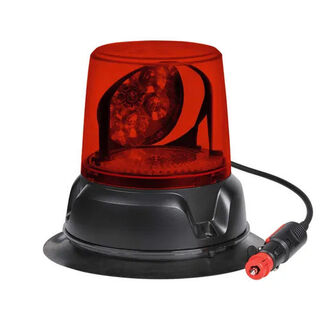 12/24V AEROMAX L.E.D ROTATING BEACON (RED) MAGNETIC BASE