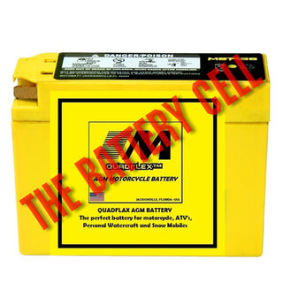 MBT4BB Motorcycle 12v QUADFLEX AGM BATTERY