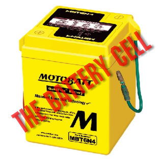 MBT6N4 Motorcycle 6v QUADFLEX AGM BATTERY