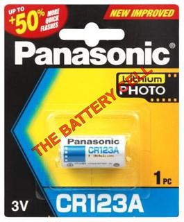 CR123A Panasonic PHOTO Lithium Battery 3V