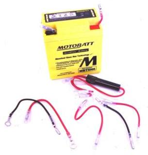 Motorcycle Battery 6 VOLT MBT6N6 Motobatt Quadflex Battery