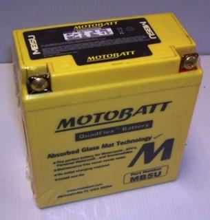 Motorcycle battery MB5U Motobatt Quadflex Battery