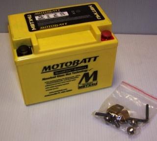 Motorcycle battery MBTX4U Motobatt Quadflex Battery